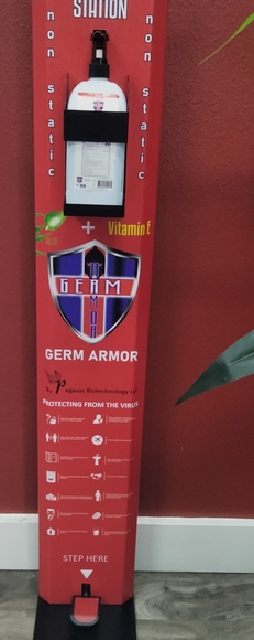 Germ Armor Hand Sanitizer Stands w/ Sanitizer - Picture 1 of 4